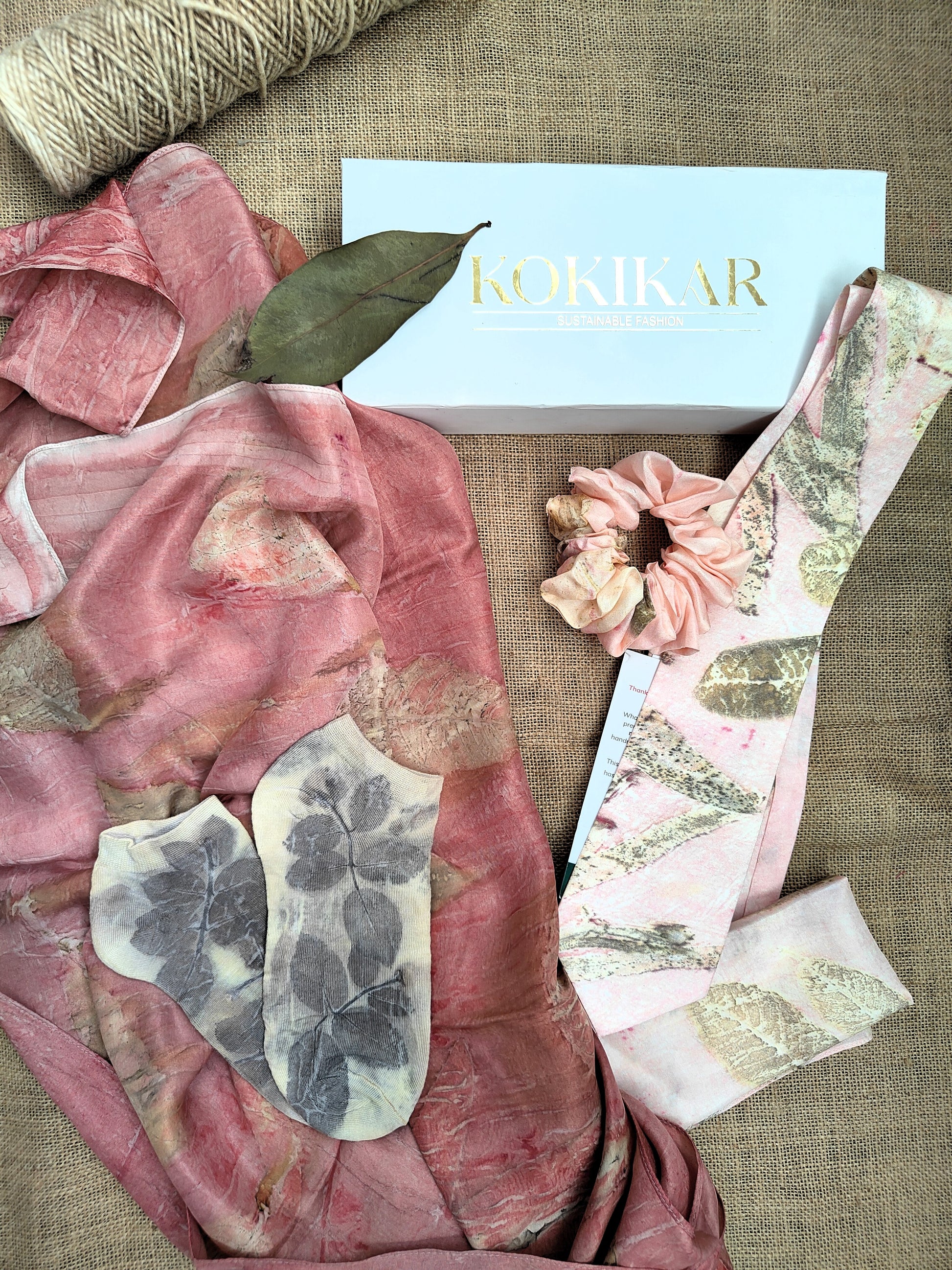 A Kokikar Signature Ecoprinted Gift Box