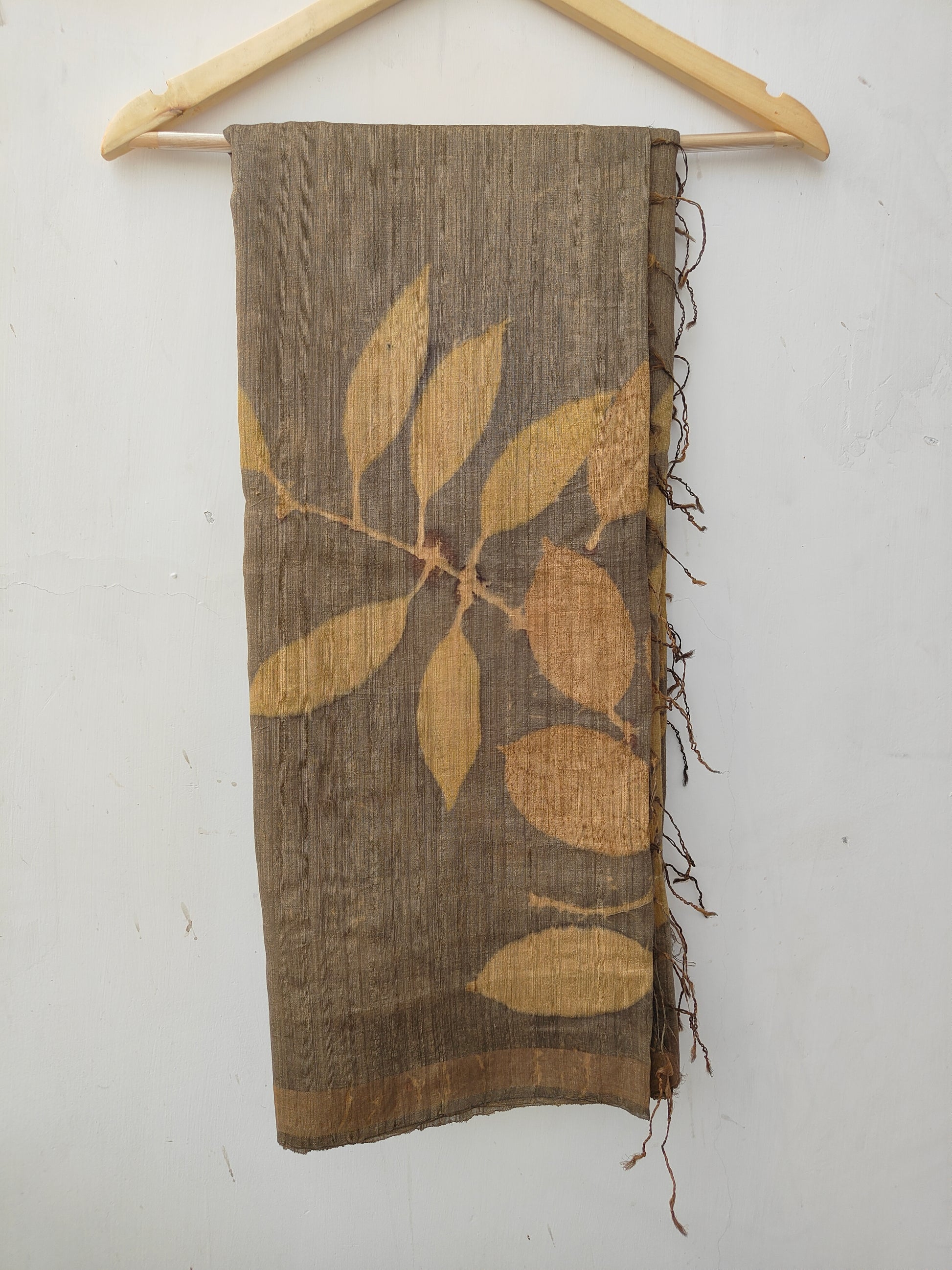A folded matka silk saree