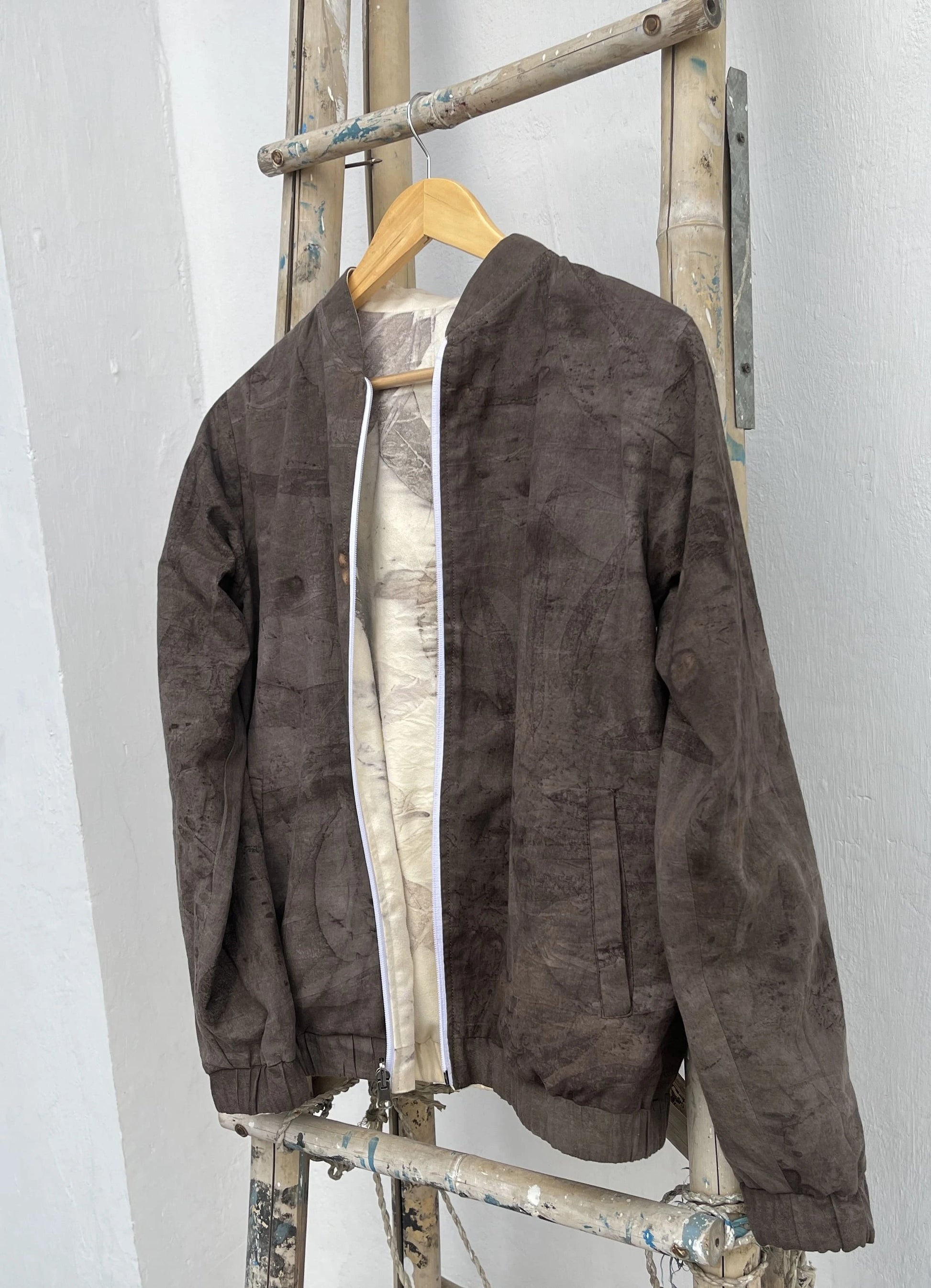Suede Bomber Reversible Jacket