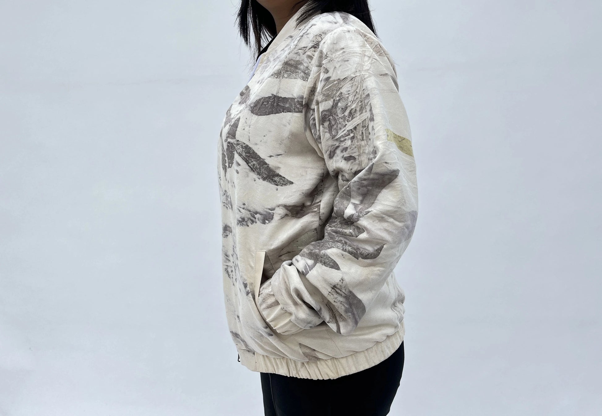 Suede Bomber Reversible Jacket
