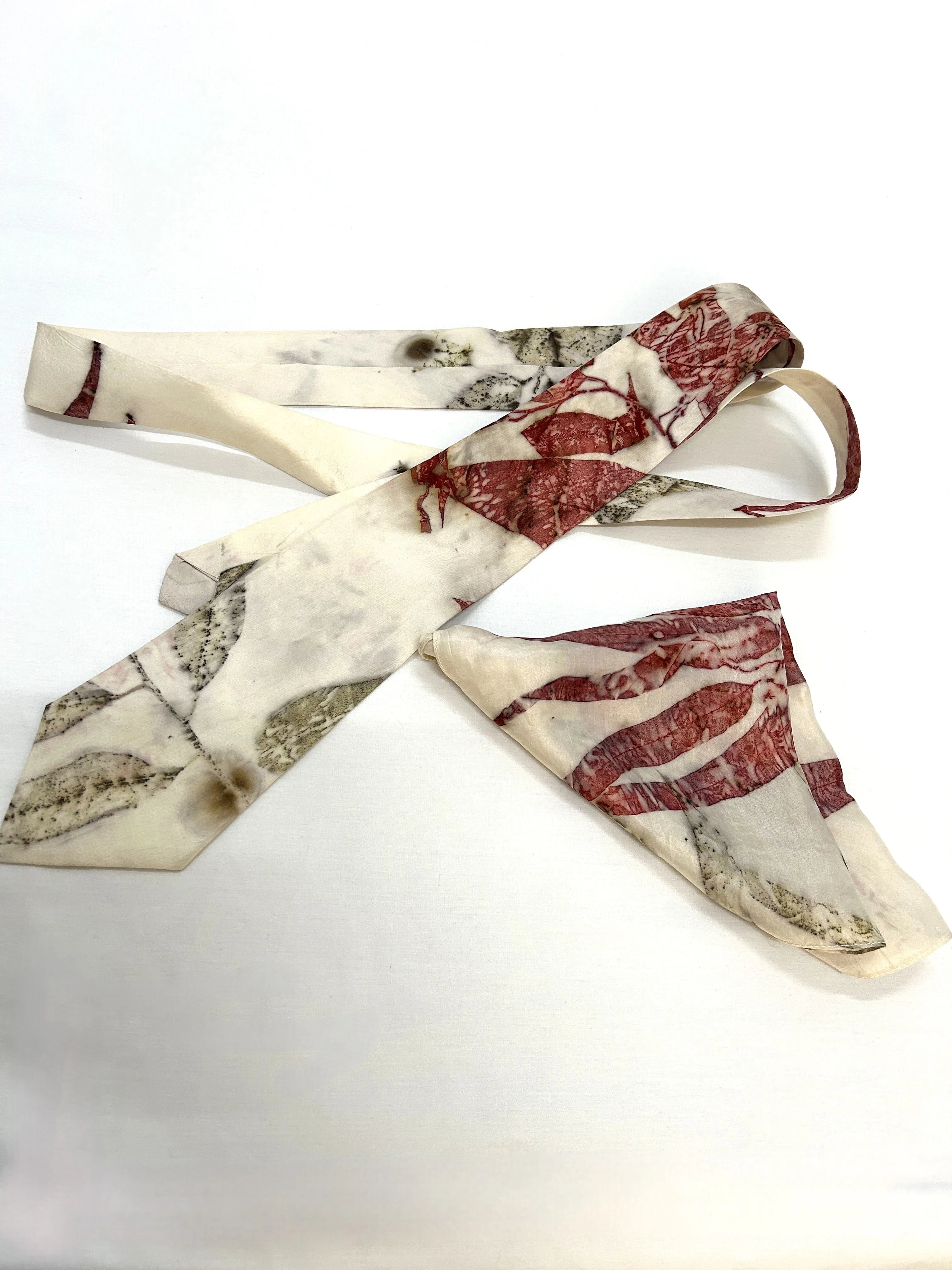 Tansen Tribute Ecoprinted Pure Silk Tie