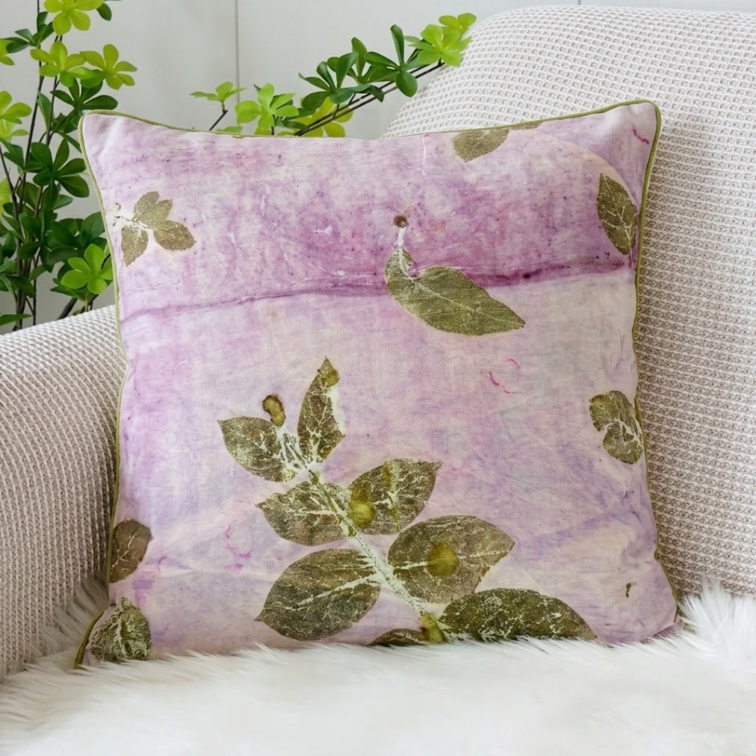 Rosy Linen Blend Handmade Fabric