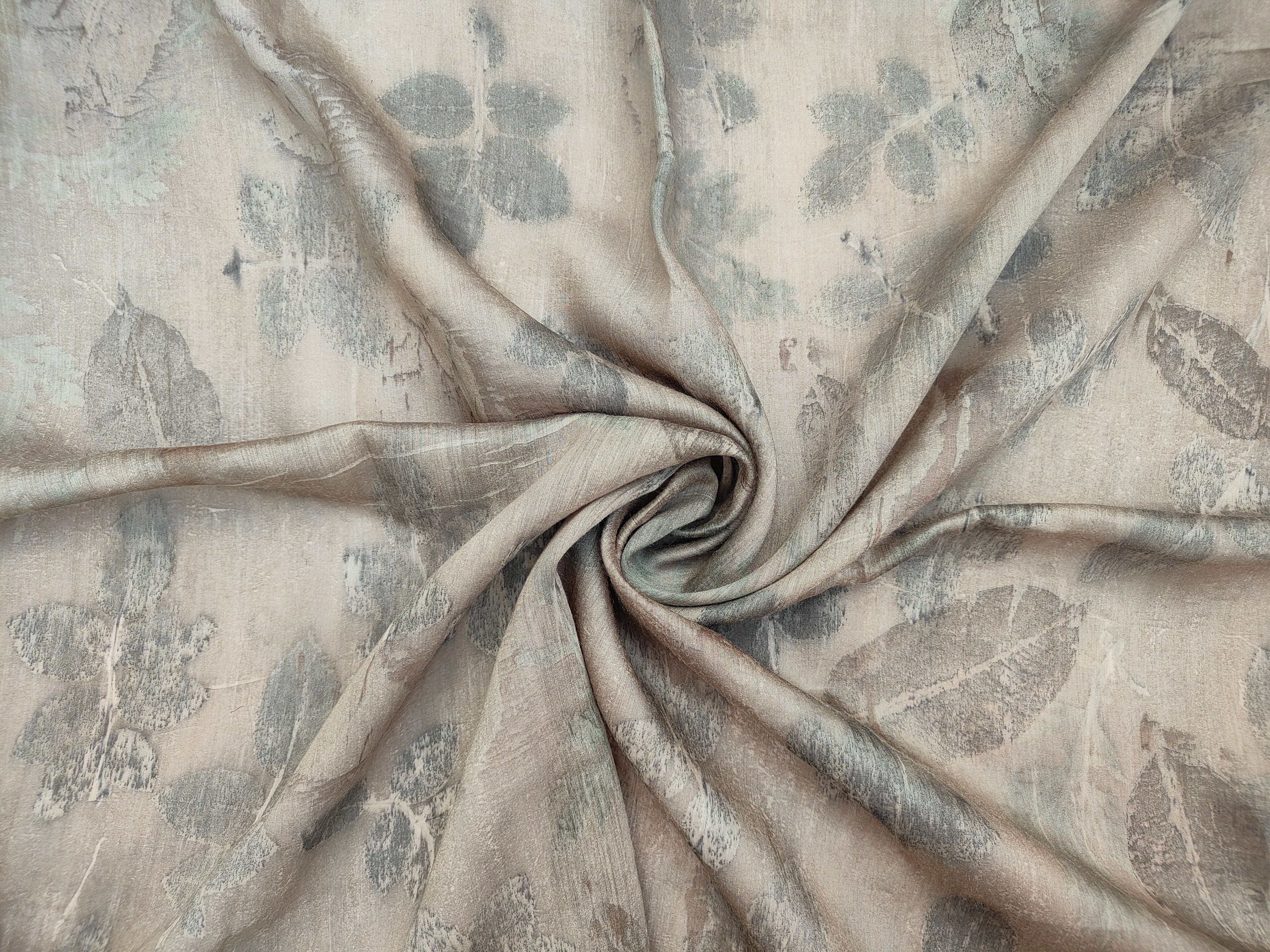 Varnika Seasonal Leaf Muga Silk Saree
