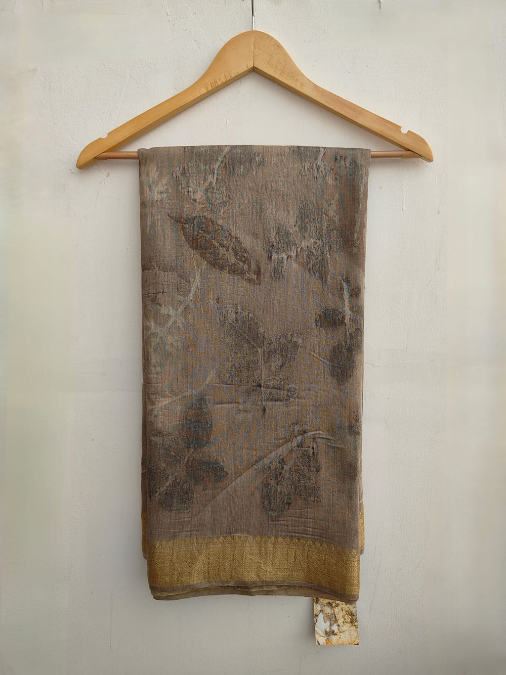 Varnika Seasonal Leaf Muga Silk Saree