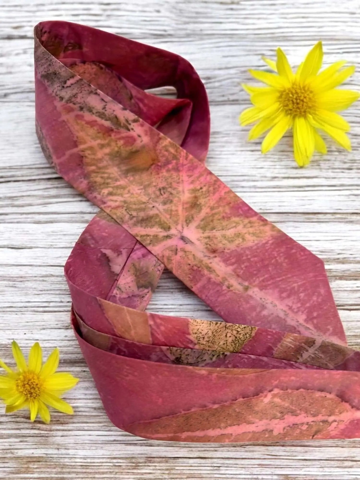 Veena Vibe Ecoprinted Pure Silk Tie