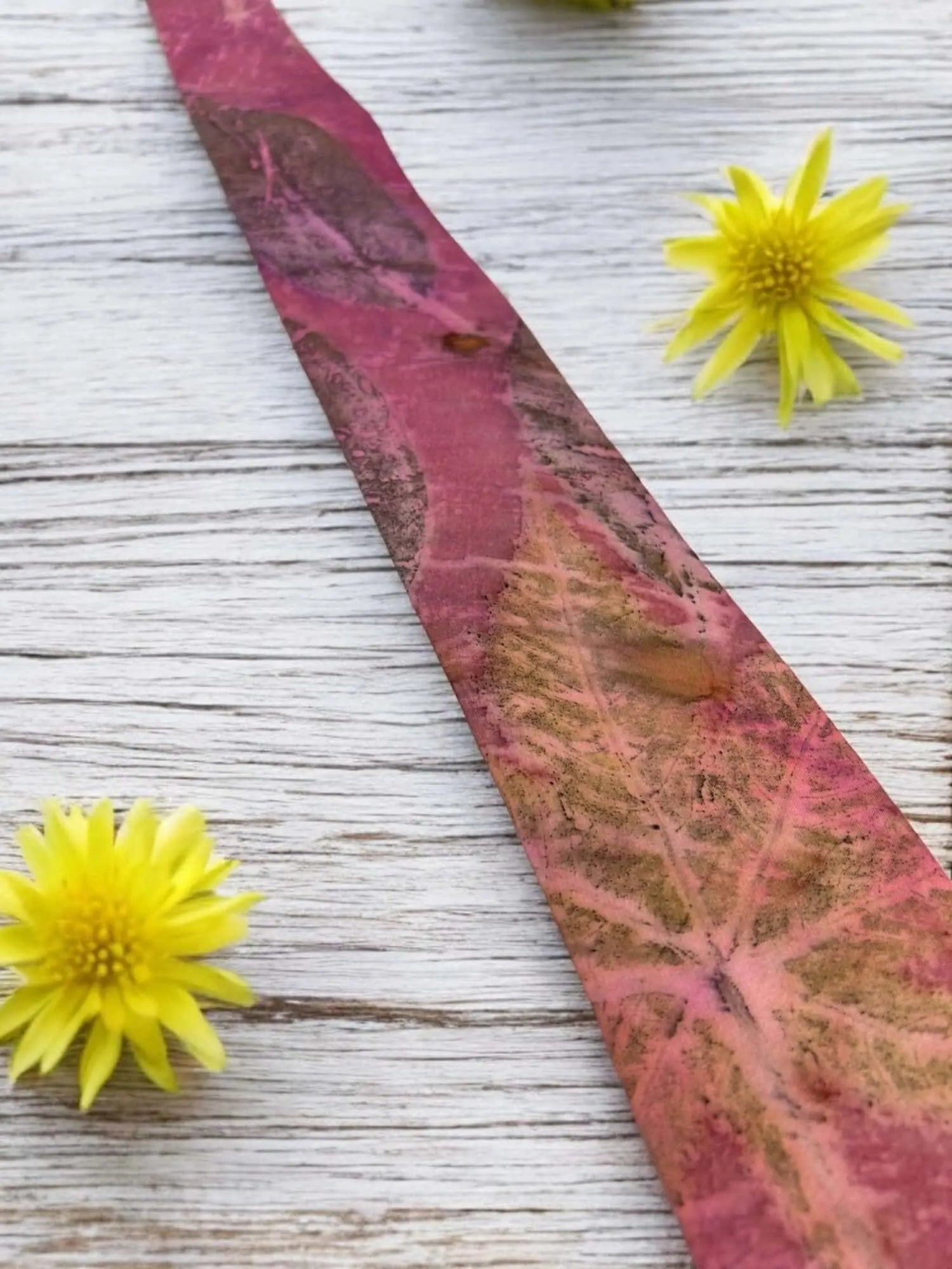 Veena Vibe Ecoprinted Pure Silk Tie