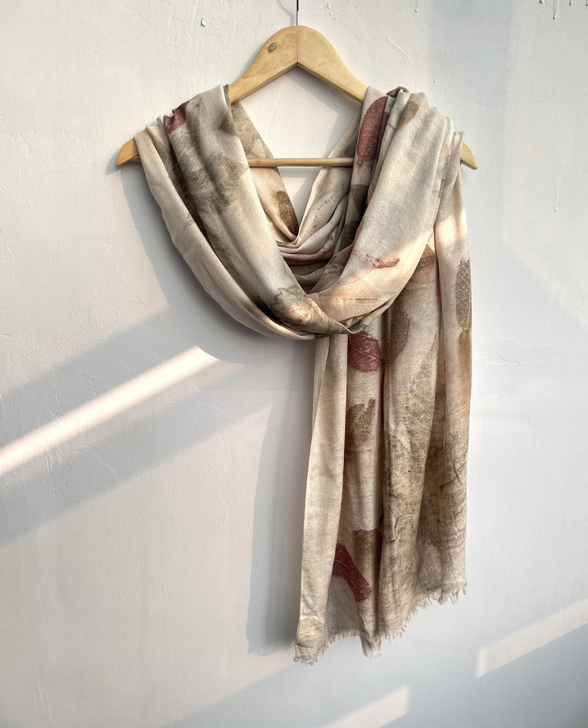 Walnut Cotton Silk Scarf