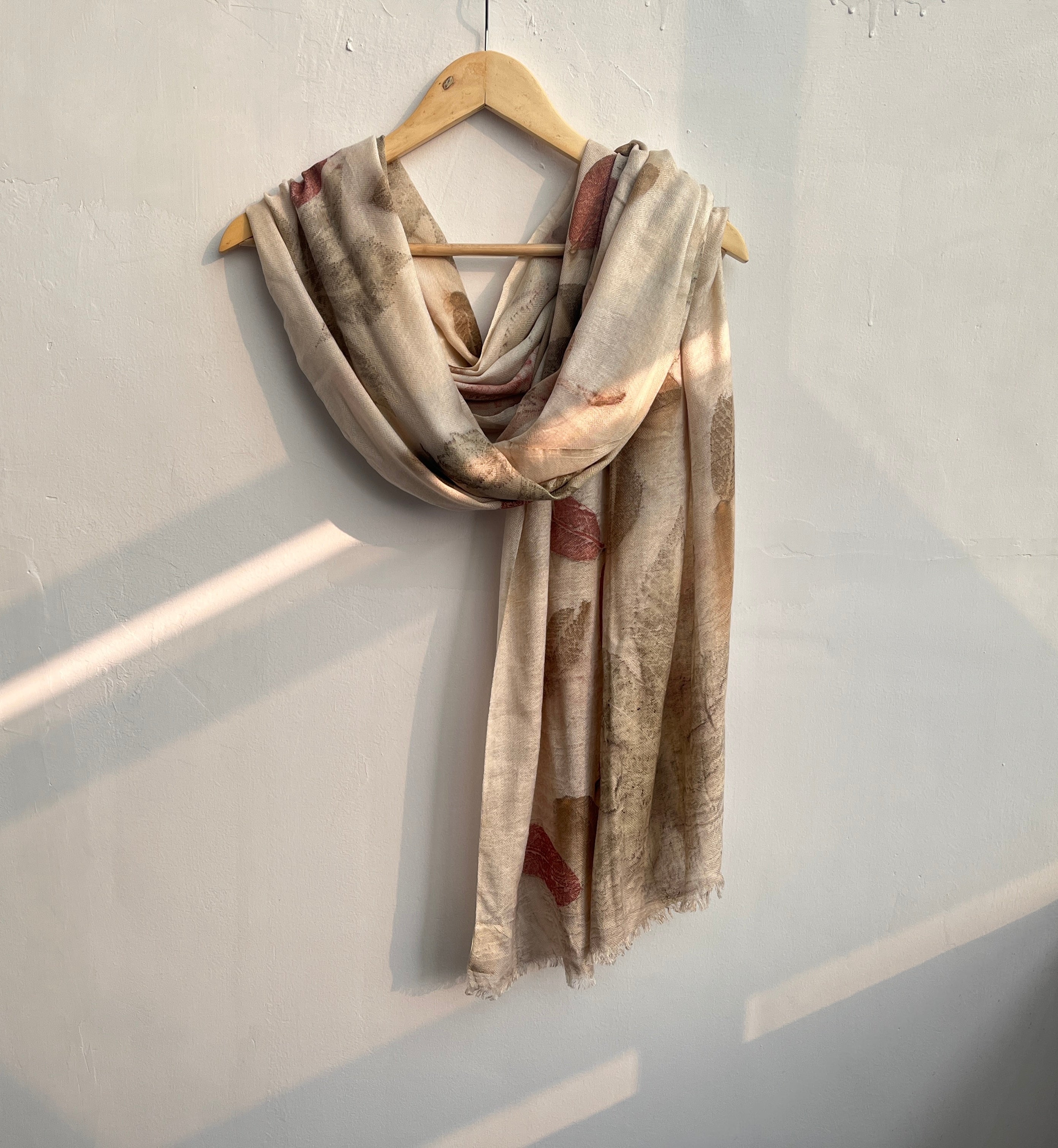Walnut Cotton Silk Scarf