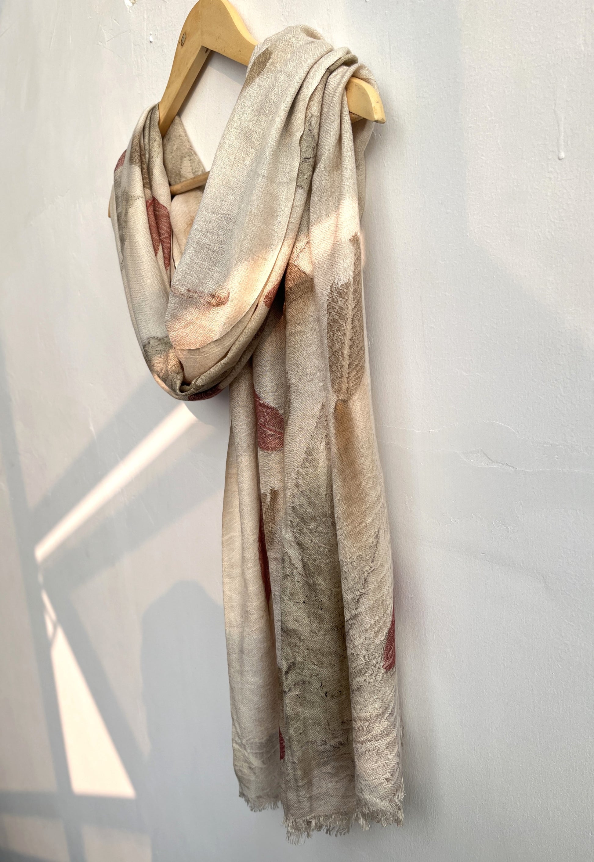 Walnut Cotton Silk Scarf