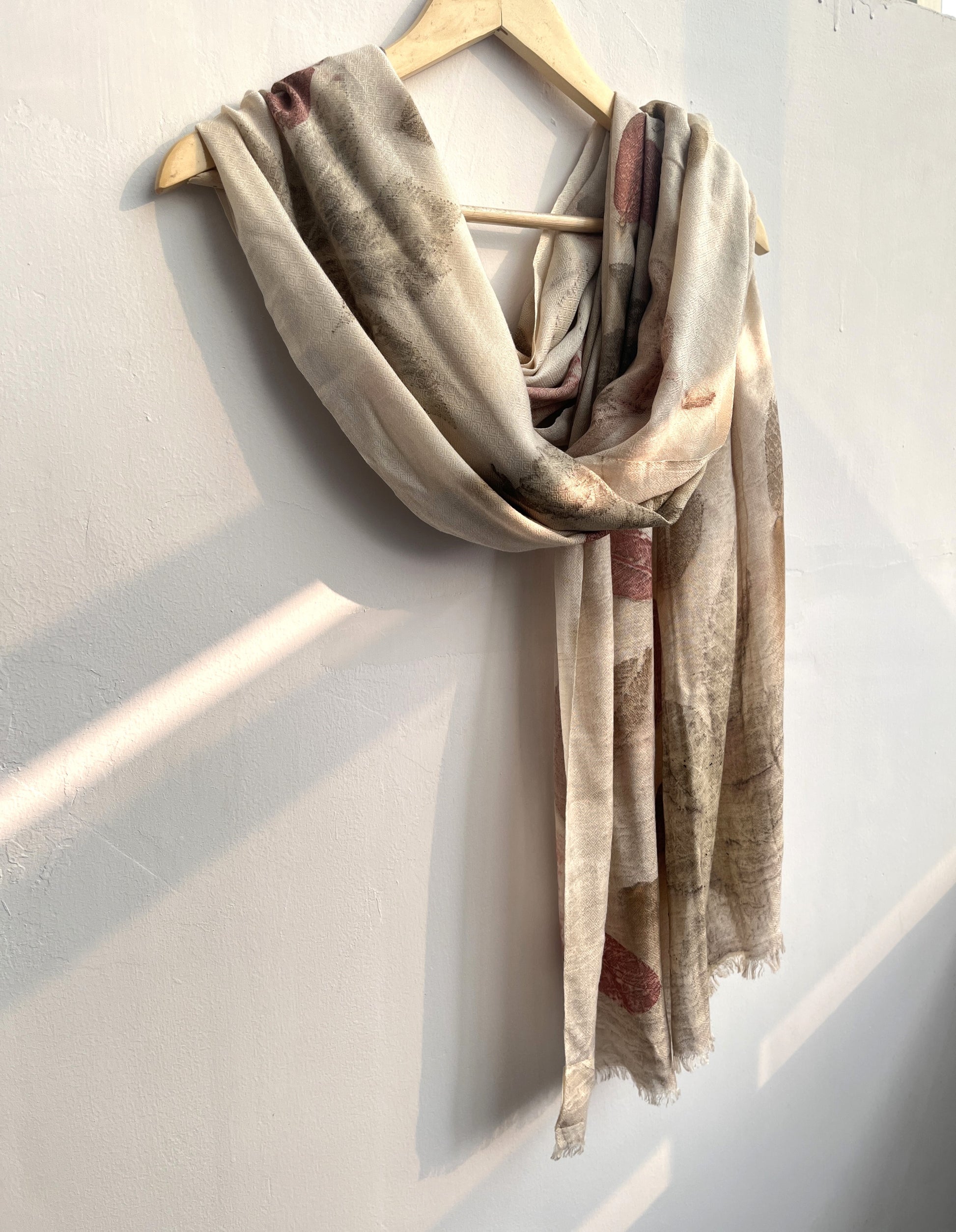 Walnut Cotton Silk Scarf