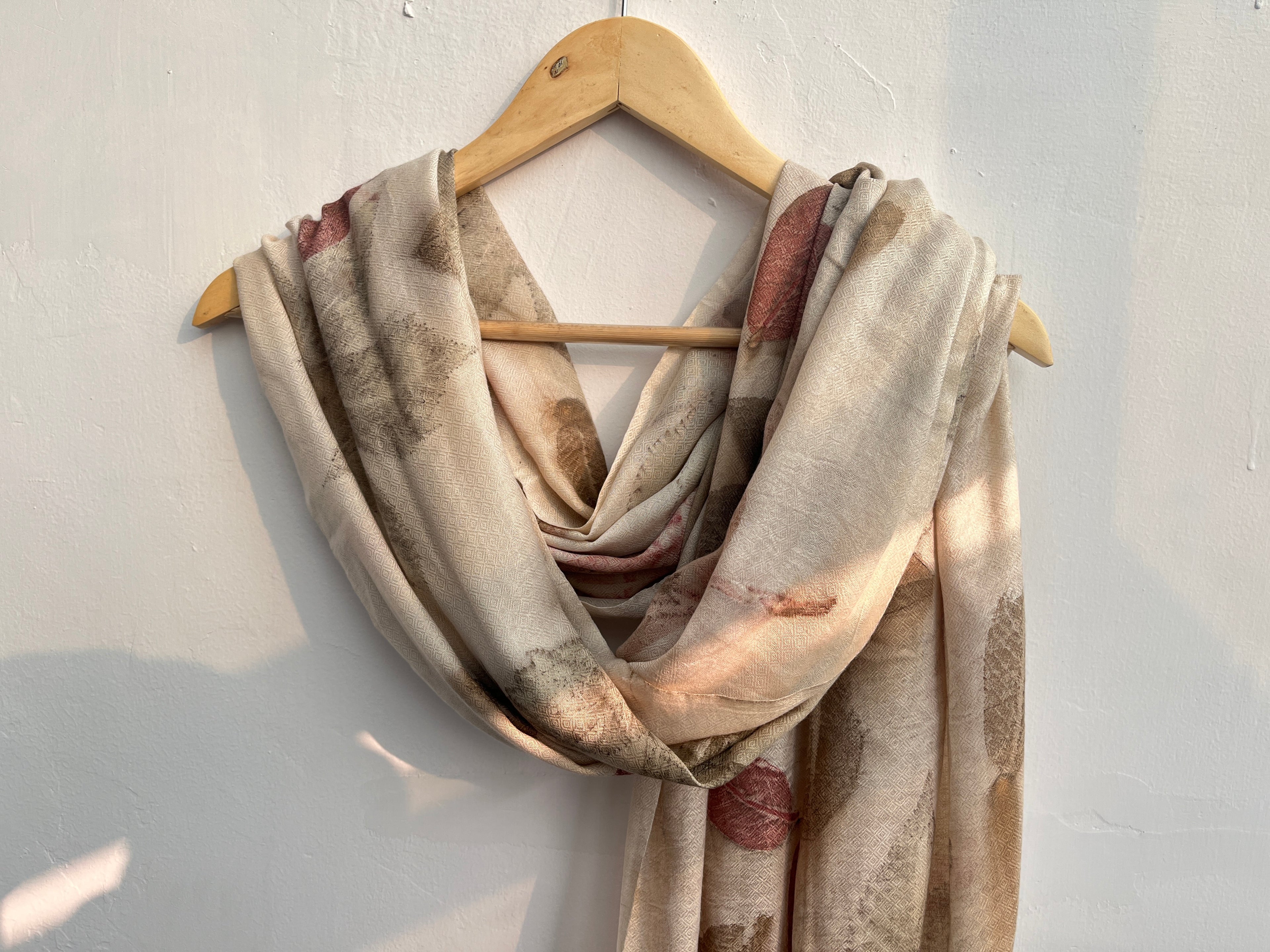 Walnut Cotton Silk Scarf