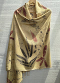 Ecoprinted Eucalyptus leaves
