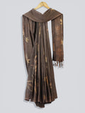 Woodland Mulmul Ecoprinted Cotton Saree Styling on the hanger 