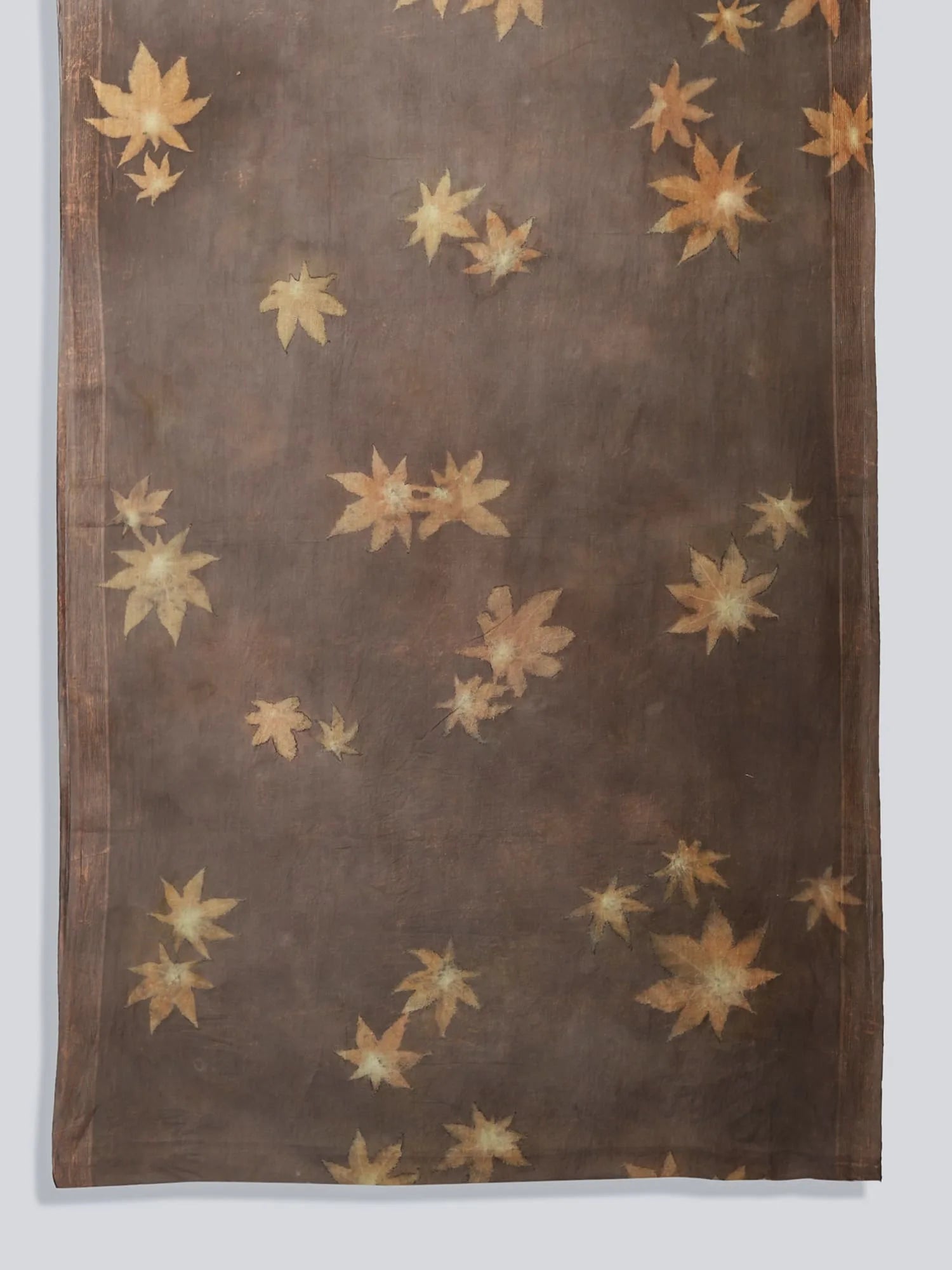 Woodland Mulmul Ecoprinted Cotton Saree Edge