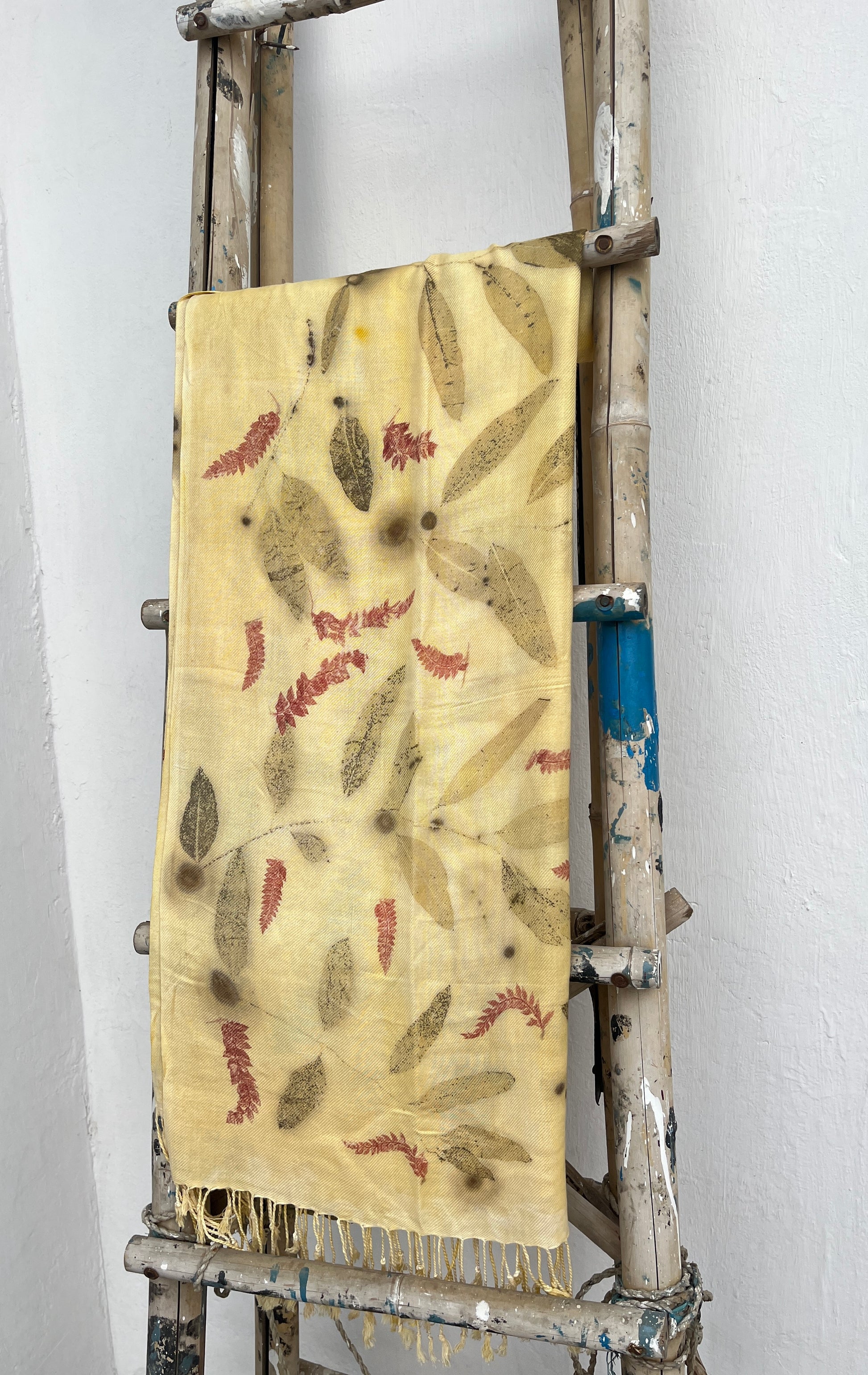 Yarrow Gold Cotton Silk Scarf