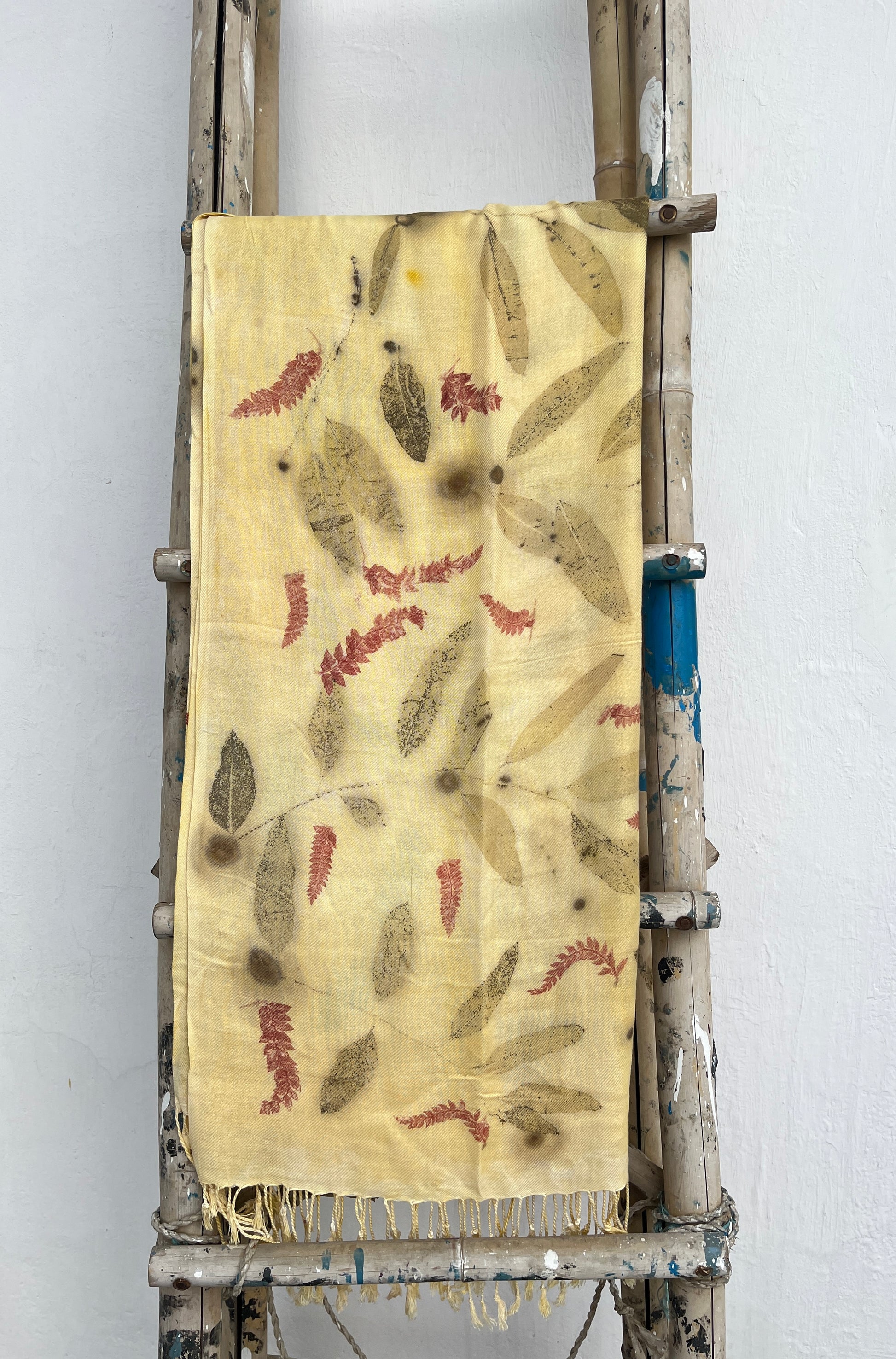 Yarrow Gold Cotton Silk Scarf