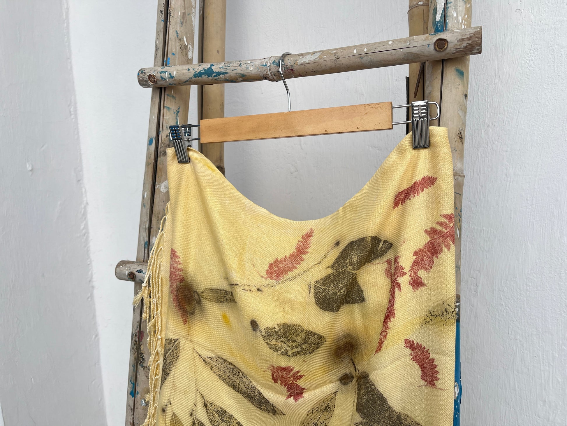 Yarrow Gold Cotton Silk Scarf