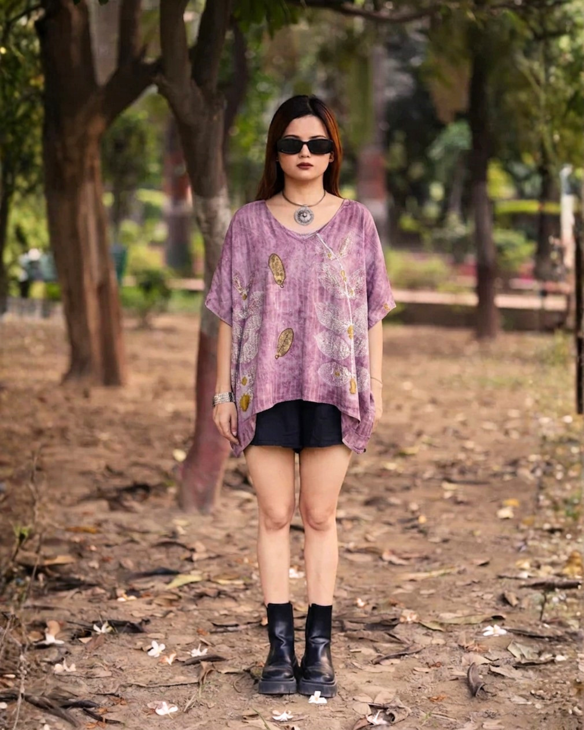 Blush Kaftan Flared Top